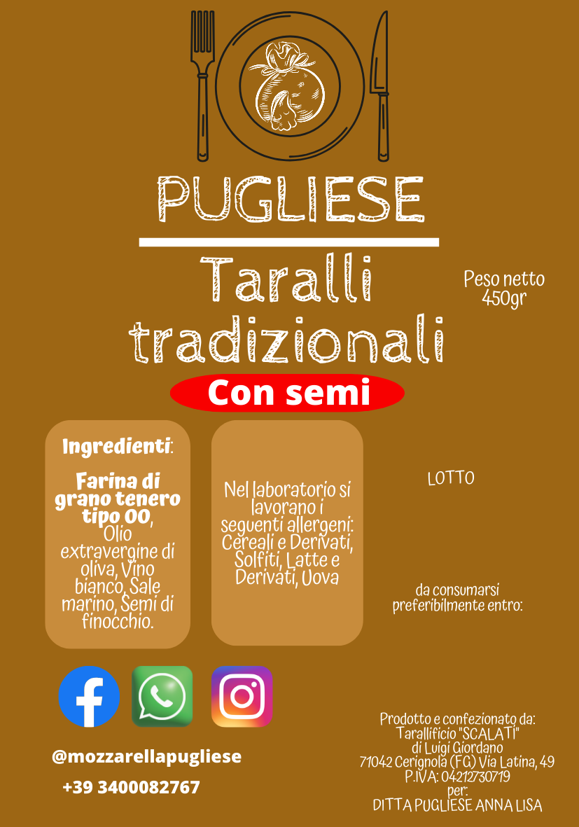 taralli tradizionali con semi di finocchio