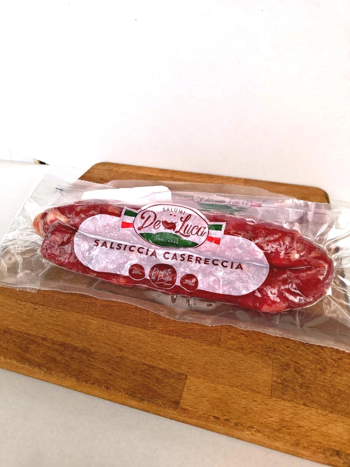 Salsiccia casereccia di Faeto, nelle versioni dolce e piccante