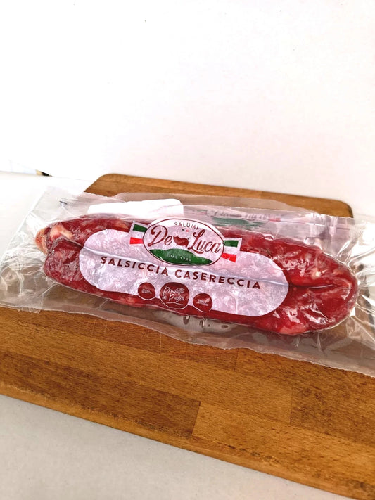 Salsiccia casereccia di Faeto, nelle versioni dolce e piccante