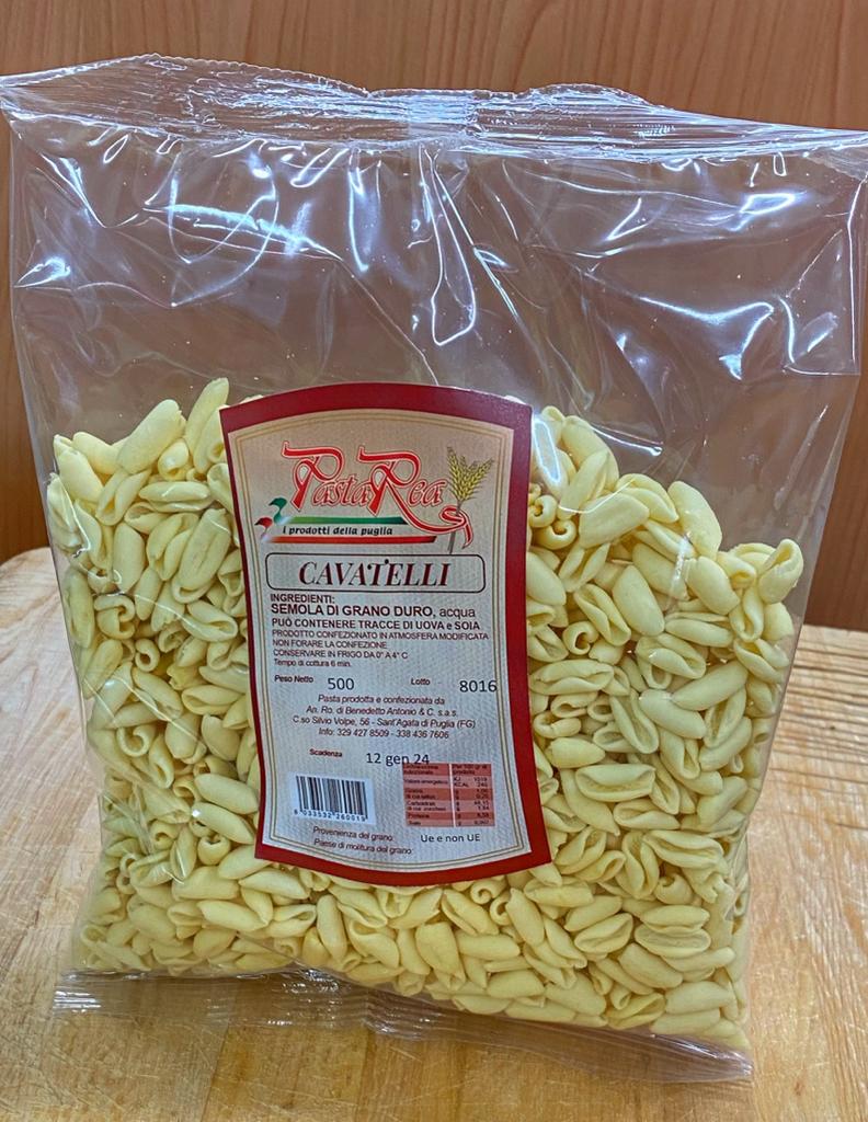 cavatelli (cicatelli) freschi "pastarea" sant'agata di puglia 500gr