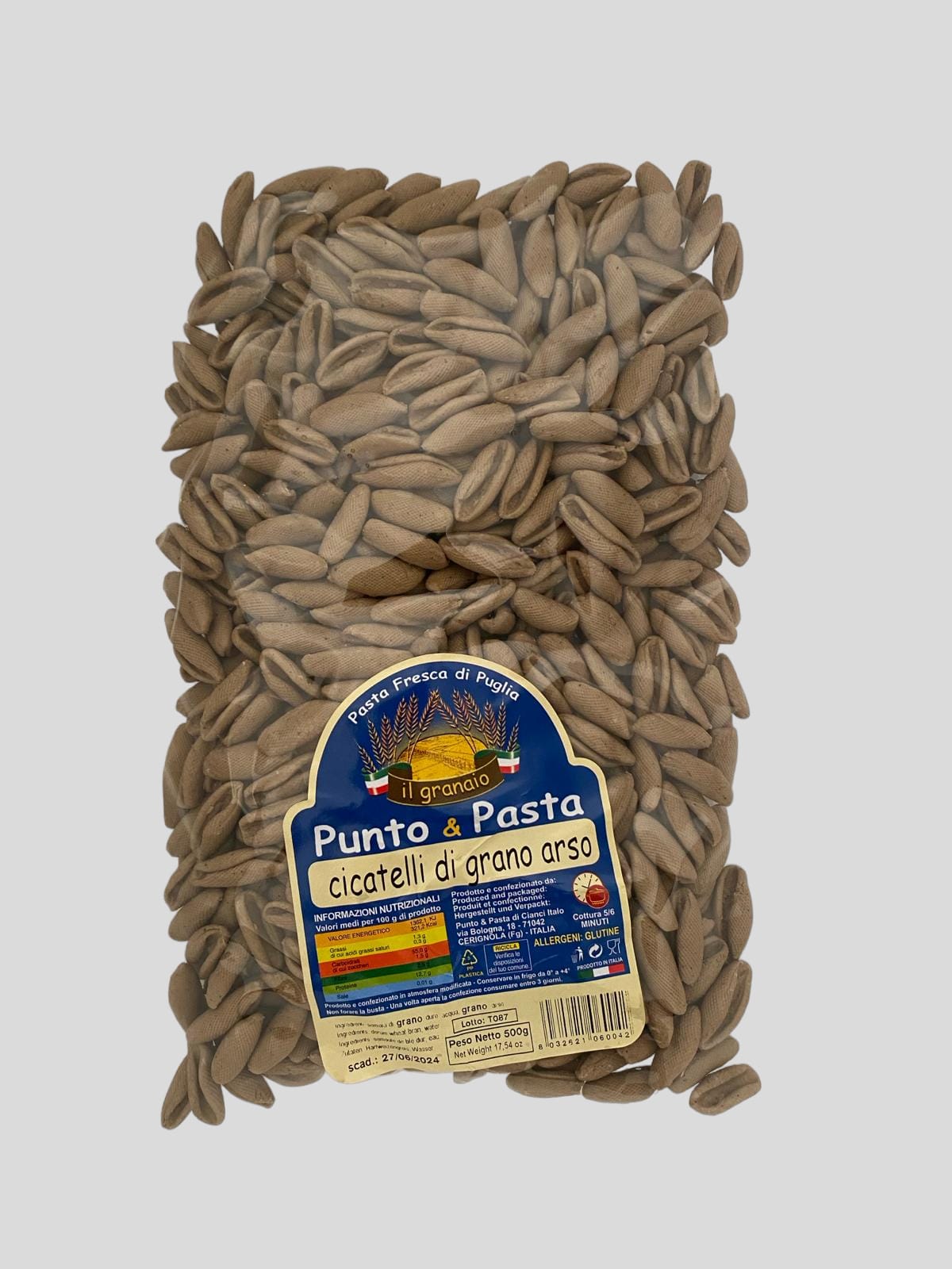 cicatelli di grano arso "punto e pasta" 500gr